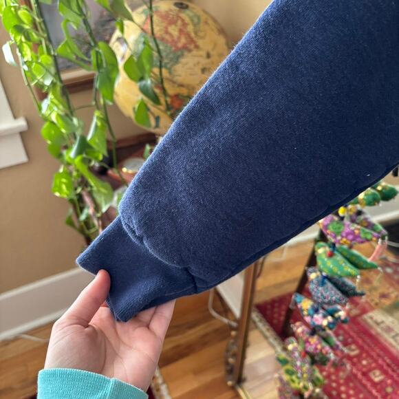 Vintage Denver Police Navy Blue Sweatshirt XXL Jerzees Activewear Cotton Cops - Picture 4 of 8